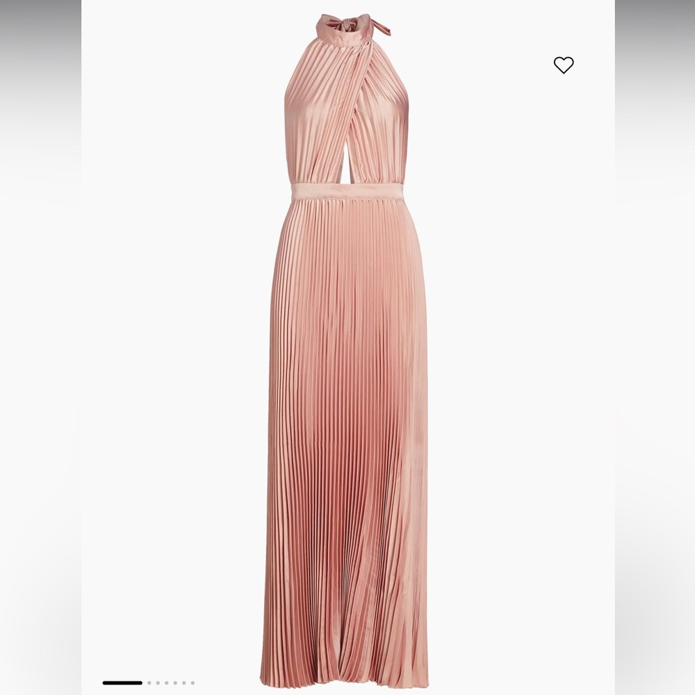 L'Idée Renaissance Pleated Open-Back Gown - Picture 2 of 5
